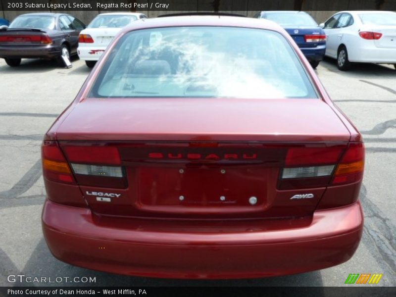Regatta Red Pearl / Gray 2003 Subaru Legacy L Sedan