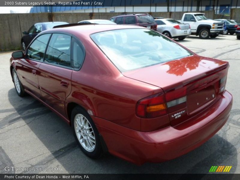 Regatta Red Pearl / Gray 2003 Subaru Legacy L Sedan