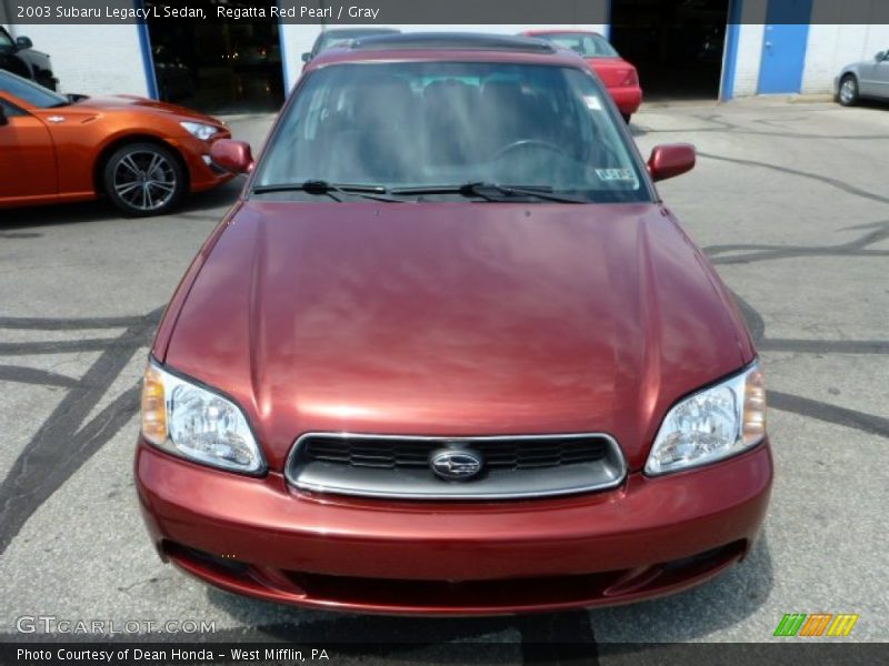 Regatta Red Pearl / Gray 2003 Subaru Legacy L Sedan