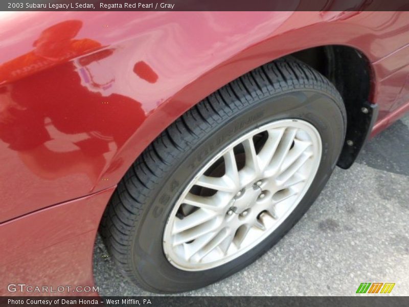 Regatta Red Pearl / Gray 2003 Subaru Legacy L Sedan