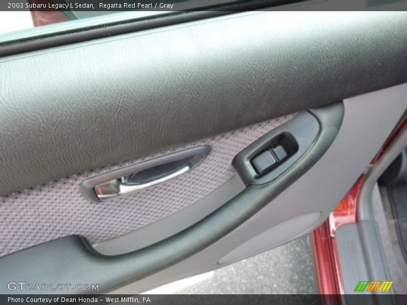 Regatta Red Pearl / Gray 2003 Subaru Legacy L Sedan