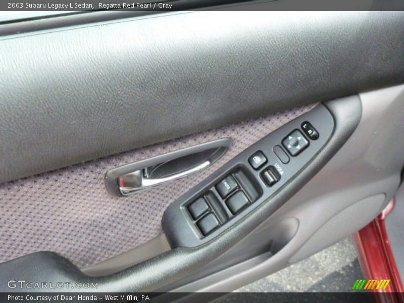 Regatta Red Pearl / Gray 2003 Subaru Legacy L Sedan