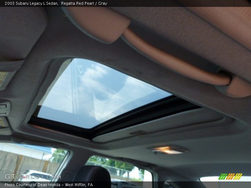 Regatta Red Pearl / Gray 2003 Subaru Legacy L Sedan