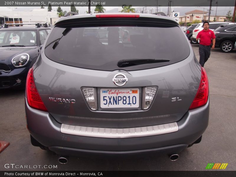 Platinum Pearl Matallic / Charcoal 2007 Nissan Murano SL