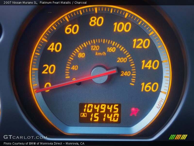 Platinum Pearl Matallic / Charcoal 2007 Nissan Murano SL