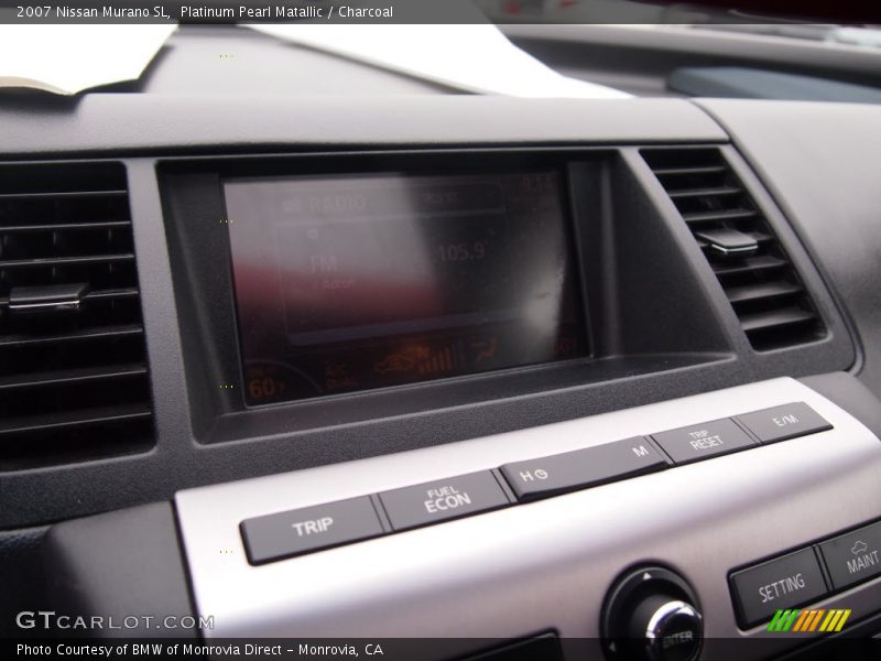 Platinum Pearl Matallic / Charcoal 2007 Nissan Murano SL