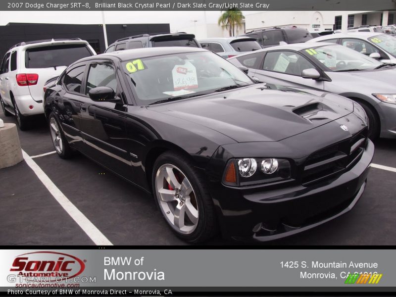 Brilliant Black Crystal Pearl / Dark Slate Gray/Light Slate Gray 2007 Dodge Charger SRT-8