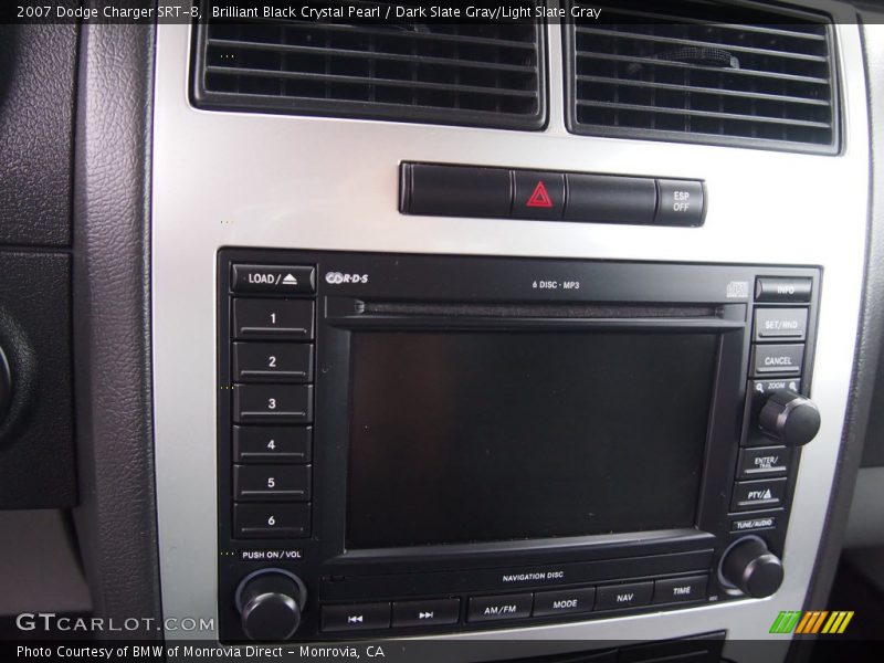 Brilliant Black Crystal Pearl / Dark Slate Gray/Light Slate Gray 2007 Dodge Charger SRT-8