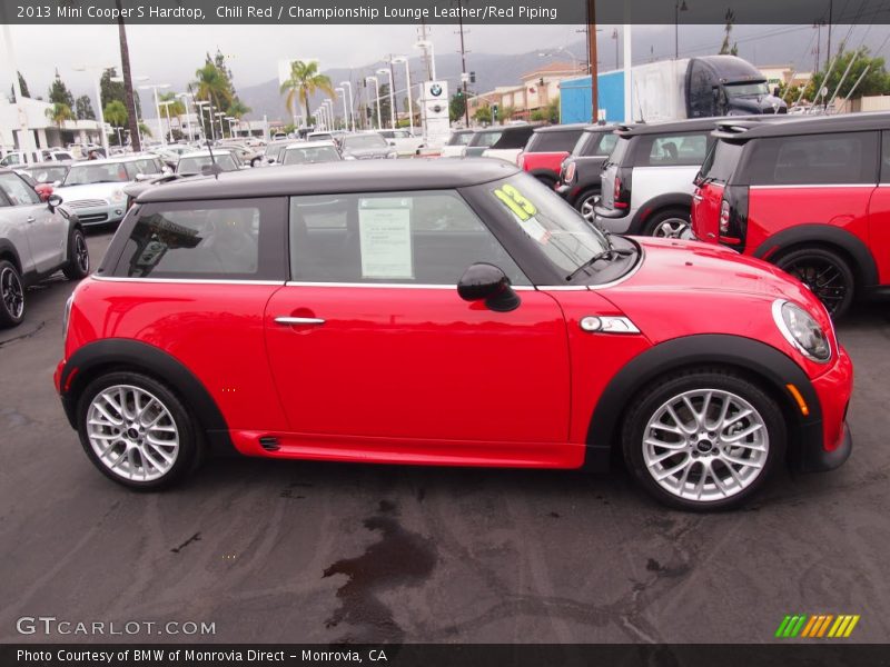 Chili Red / Championship Lounge Leather/Red Piping 2013 Mini Cooper S Hardtop