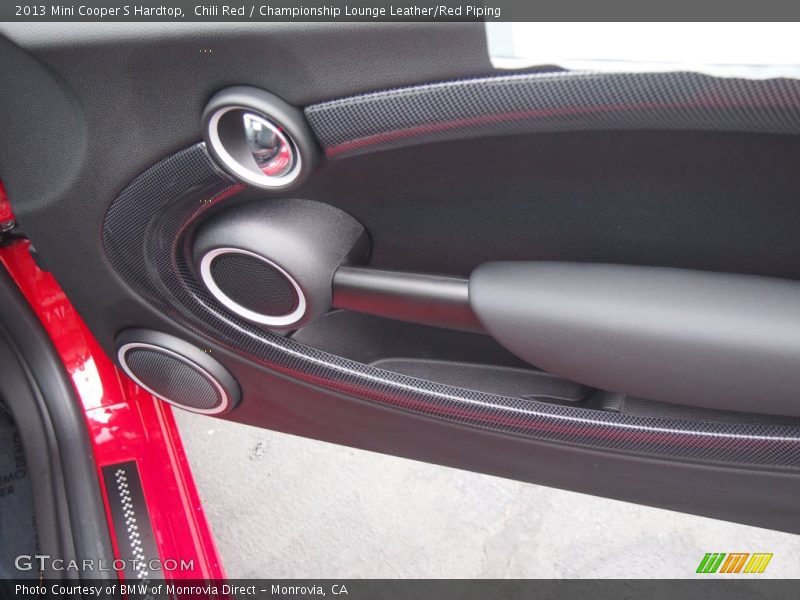 Chili Red / Championship Lounge Leather/Red Piping 2013 Mini Cooper S Hardtop