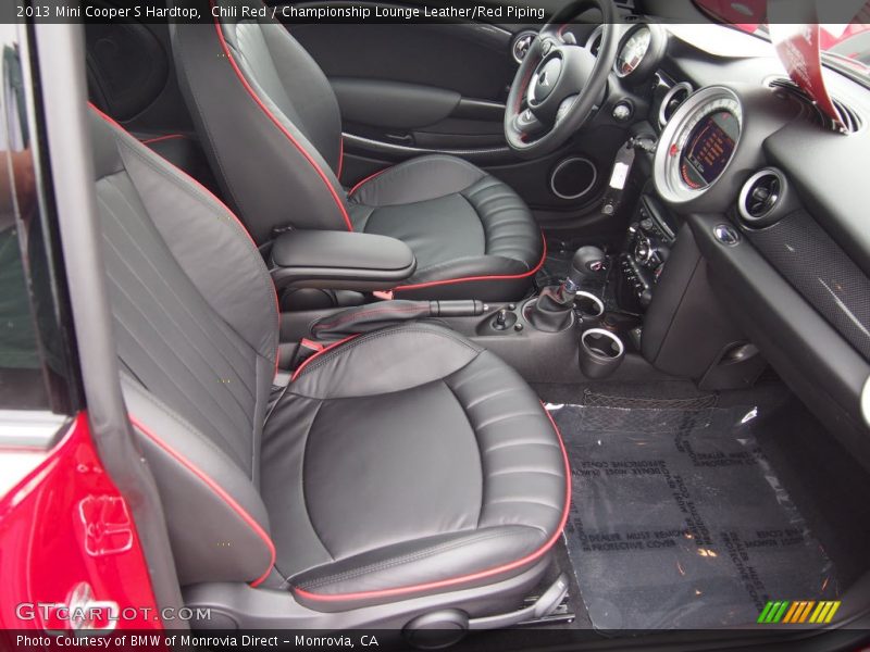 Chili Red / Championship Lounge Leather/Red Piping 2013 Mini Cooper S Hardtop