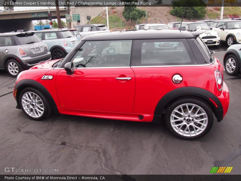 Chili Red / Championship Lounge Leather/Red Piping 2013 Mini Cooper S Hardtop