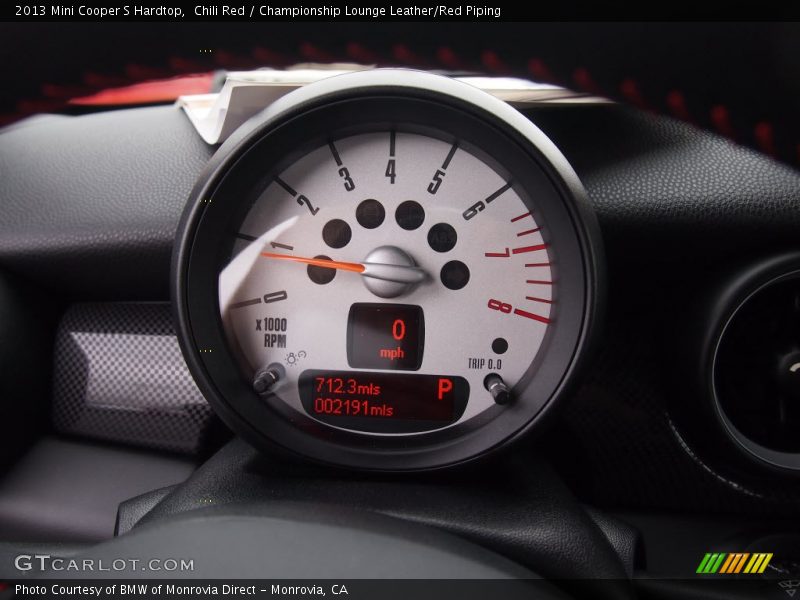 Chili Red / Championship Lounge Leather/Red Piping 2013 Mini Cooper S Hardtop