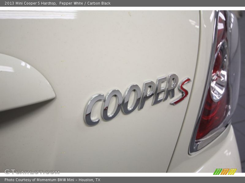 Pepper White / Carbon Black 2013 Mini Cooper S Hardtop