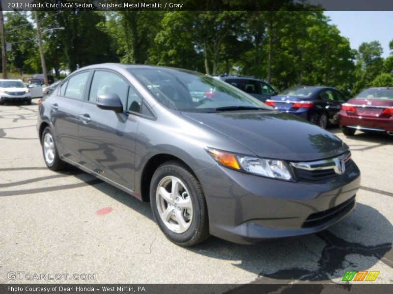 Polished Metal Metallic / Gray 2012 Honda Civic NGV Sedan