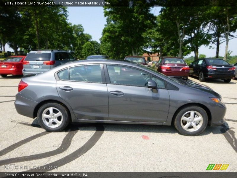 Polished Metal Metallic / Gray 2012 Honda Civic NGV Sedan