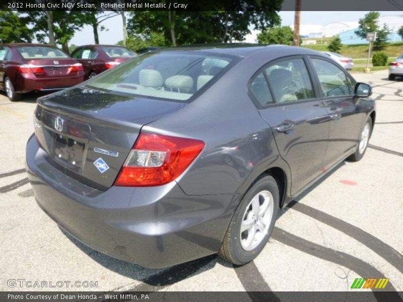 Polished Metal Metallic / Gray 2012 Honda Civic NGV Sedan