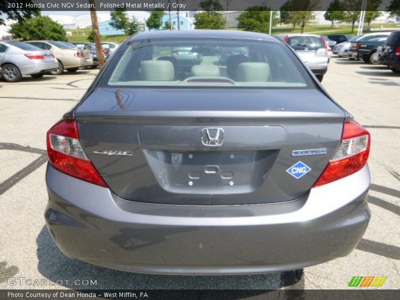 Polished Metal Metallic / Gray 2012 Honda Civic NGV Sedan