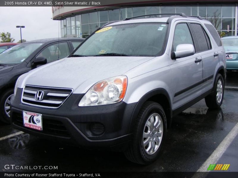 Satin Silver Metallic / Black 2005 Honda CR-V EX 4WD