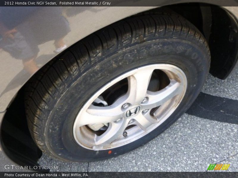 Polished Metal Metallic / Gray 2012 Honda Civic NGV Sedan