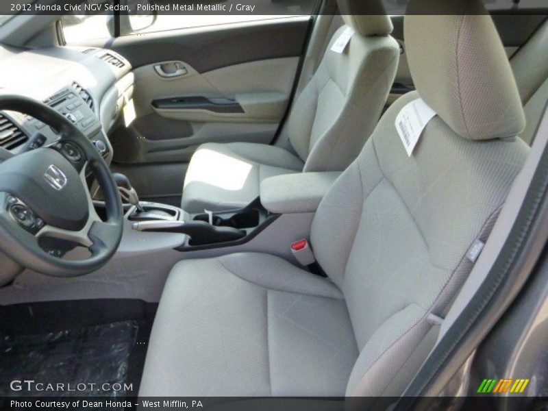 Front Seat of 2012 Civic NGV Sedan