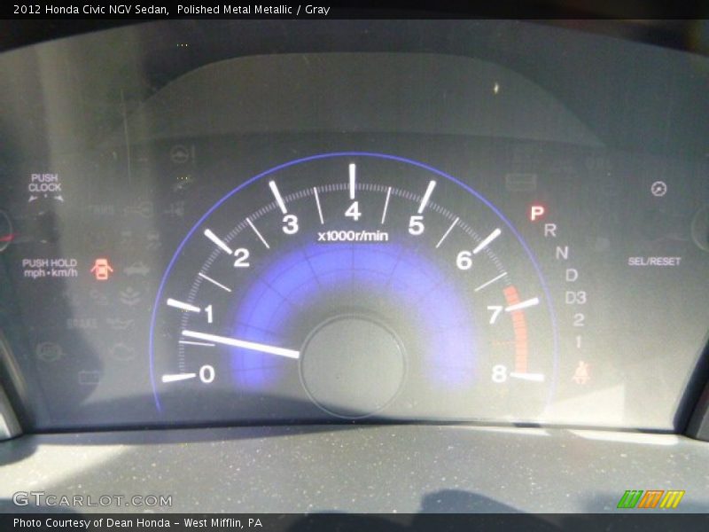  2012 Civic NGV Sedan NGV Sedan Gauges