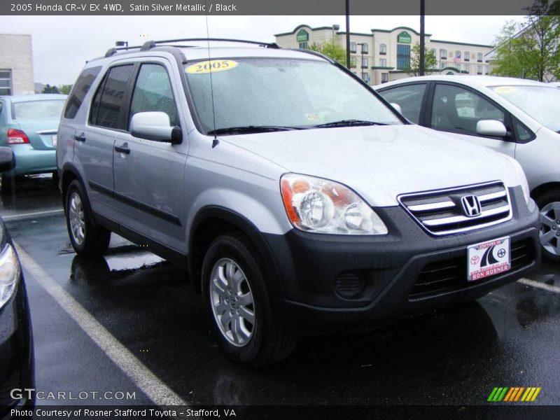 Satin Silver Metallic / Black 2005 Honda CR-V EX 4WD