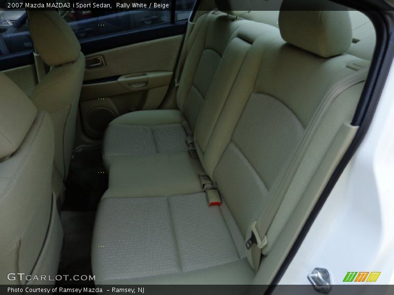 Rally White / Beige 2007 Mazda MAZDA3 i Sport Sedan
