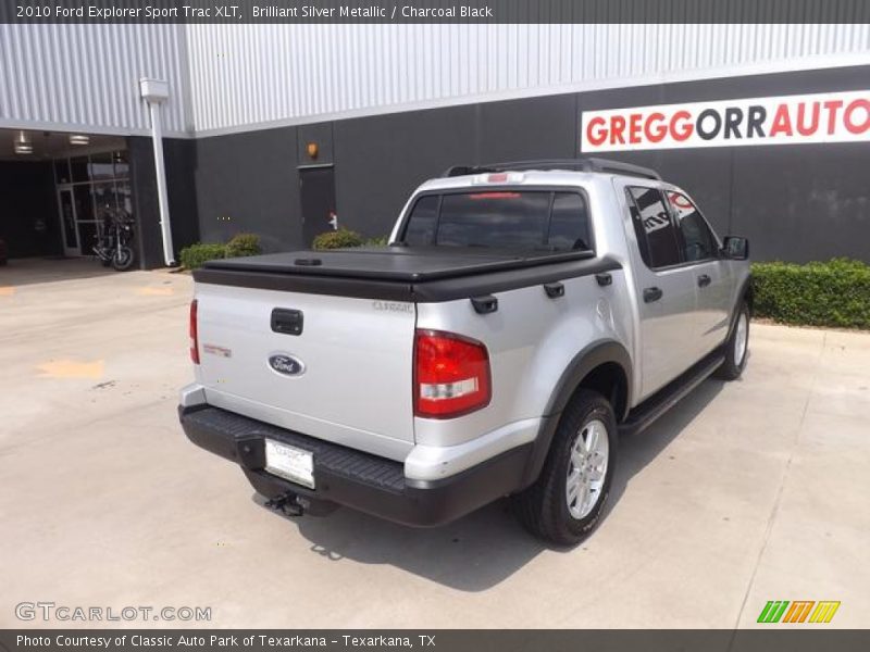 Brilliant Silver Metallic / Charcoal Black 2010 Ford Explorer Sport Trac XLT