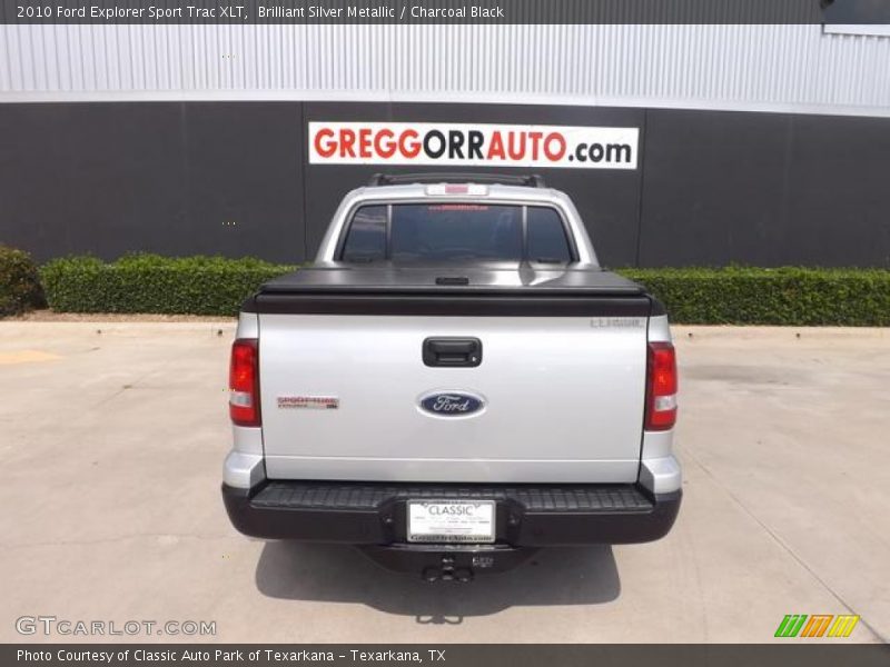 Brilliant Silver Metallic / Charcoal Black 2010 Ford Explorer Sport Trac XLT