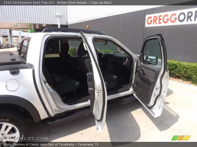 Brilliant Silver Metallic / Charcoal Black 2010 Ford Explorer Sport Trac XLT