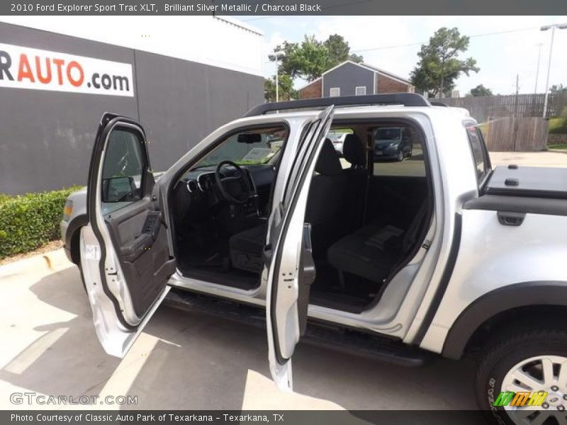 Brilliant Silver Metallic / Charcoal Black 2010 Ford Explorer Sport Trac XLT