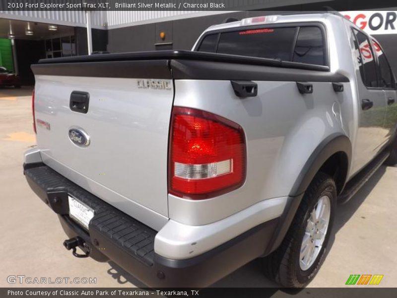 Brilliant Silver Metallic / Charcoal Black 2010 Ford Explorer Sport Trac XLT