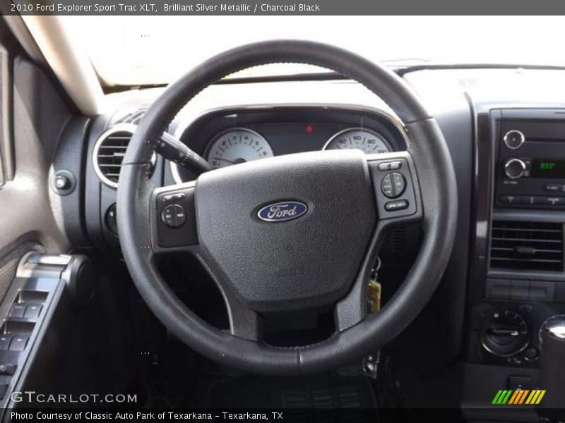 Brilliant Silver Metallic / Charcoal Black 2010 Ford Explorer Sport Trac XLT