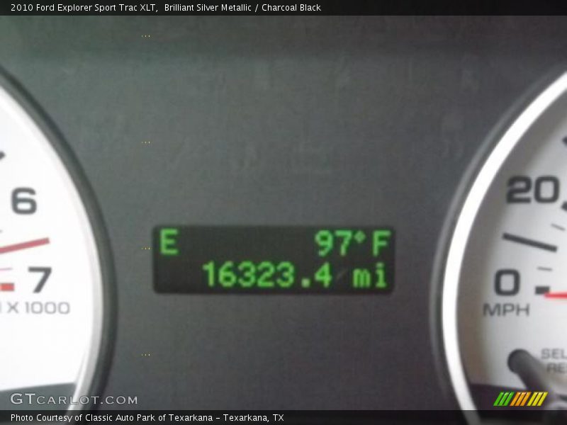 Brilliant Silver Metallic / Charcoal Black 2010 Ford Explorer Sport Trac XLT