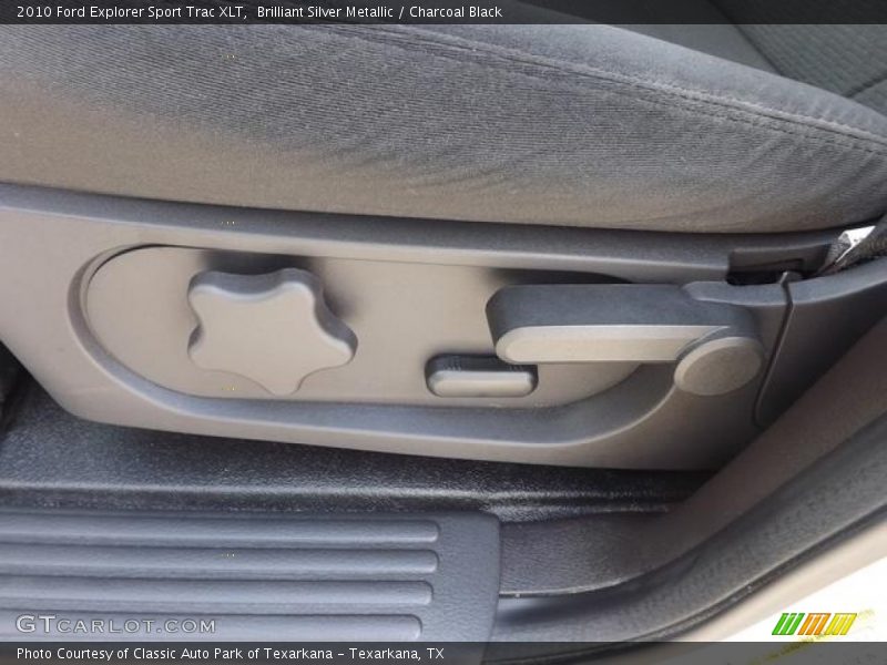 Brilliant Silver Metallic / Charcoal Black 2010 Ford Explorer Sport Trac XLT