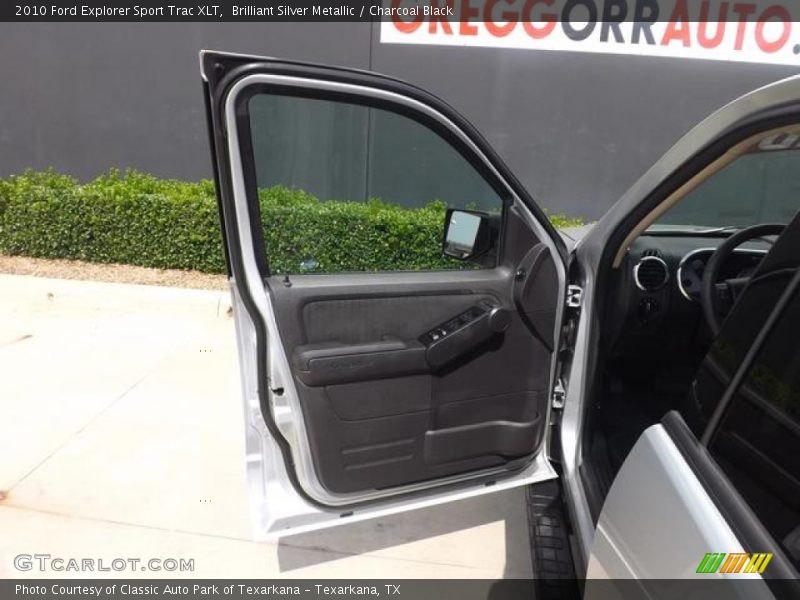 Brilliant Silver Metallic / Charcoal Black 2010 Ford Explorer Sport Trac XLT