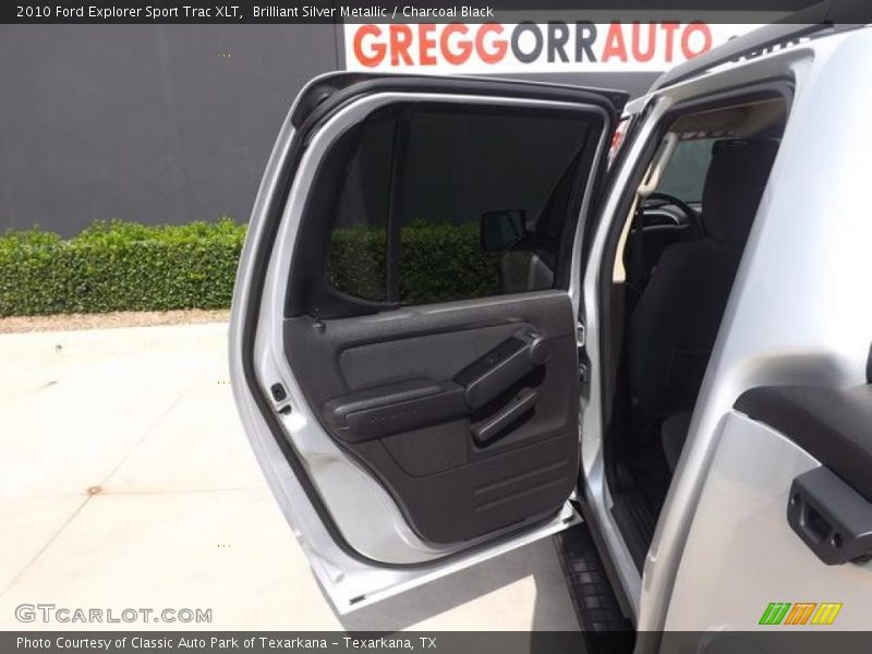 Brilliant Silver Metallic / Charcoal Black 2010 Ford Explorer Sport Trac XLT