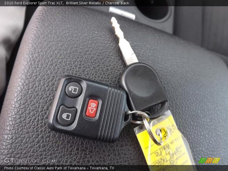 Brilliant Silver Metallic / Charcoal Black 2010 Ford Explorer Sport Trac XLT