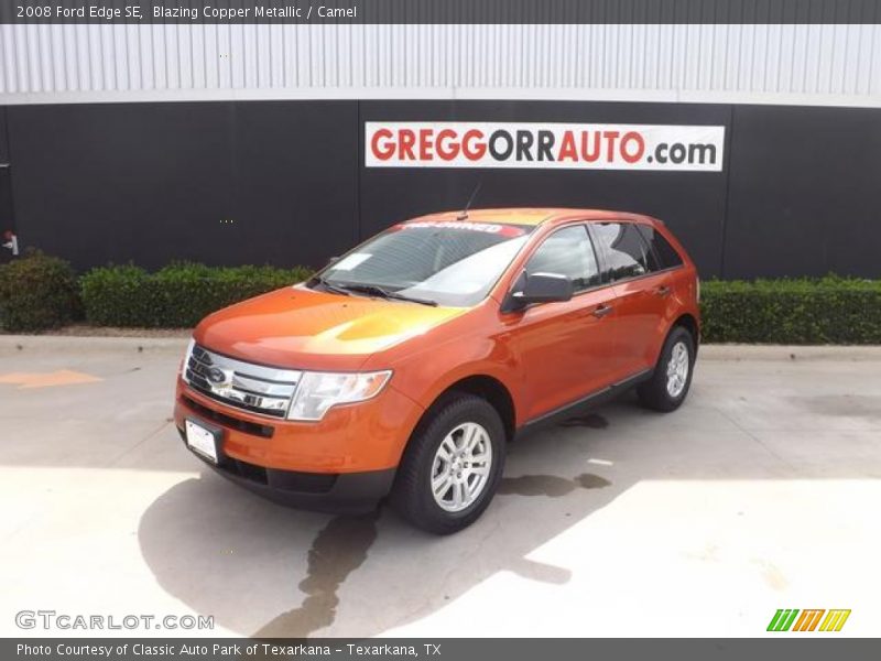 Blazing Copper Metallic / Camel 2008 Ford Edge SE