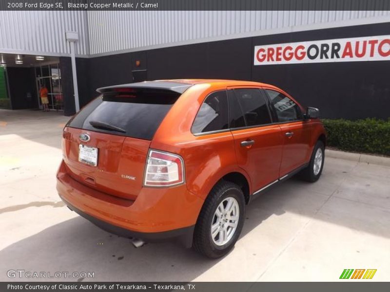 Blazing Copper Metallic / Camel 2008 Ford Edge SE