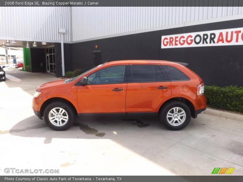Blazing Copper Metallic / Camel 2008 Ford Edge SE