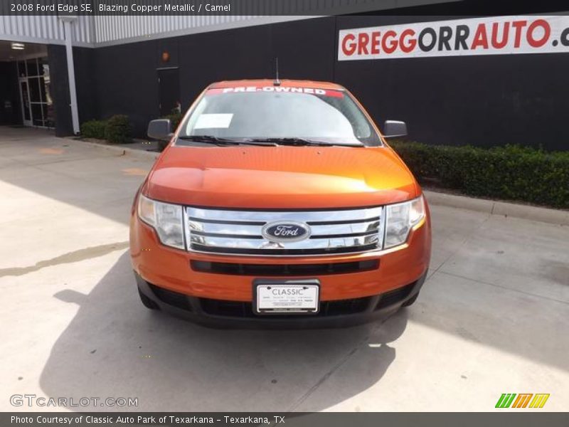 Blazing Copper Metallic / Camel 2008 Ford Edge SE