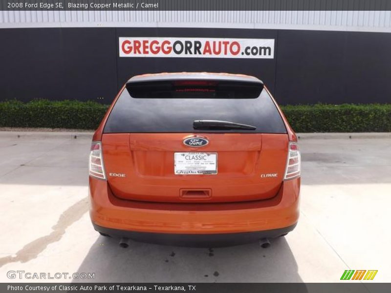 Blazing Copper Metallic / Camel 2008 Ford Edge SE