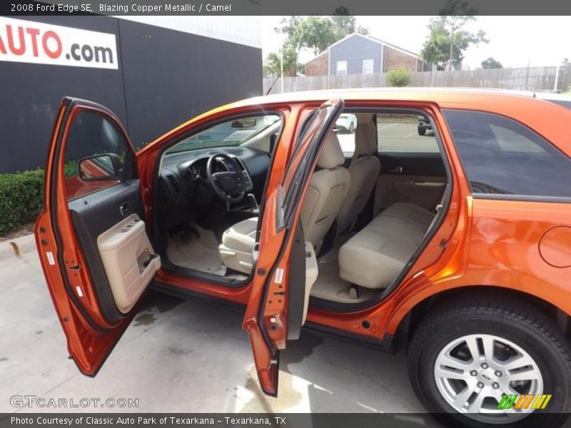 Blazing Copper Metallic / Camel 2008 Ford Edge SE
