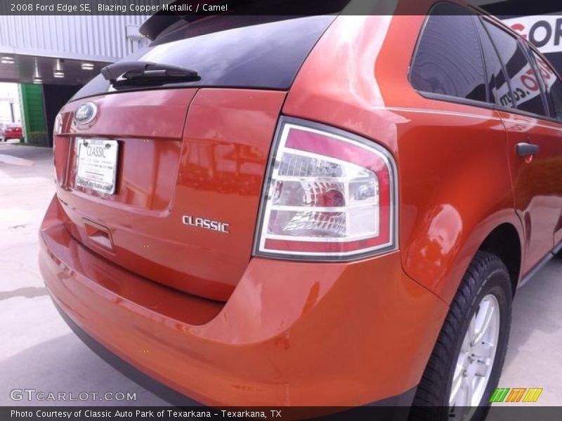 Blazing Copper Metallic / Camel 2008 Ford Edge SE