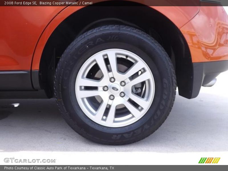Blazing Copper Metallic / Camel 2008 Ford Edge SE