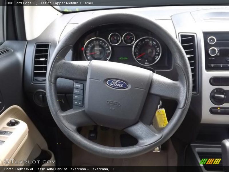 Blazing Copper Metallic / Camel 2008 Ford Edge SE
