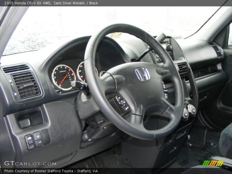 Satin Silver Metallic / Black 2005 Honda CR-V EX 4WD