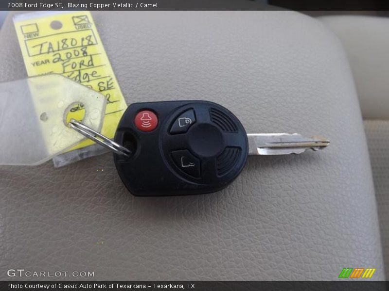 Blazing Copper Metallic / Camel 2008 Ford Edge SE